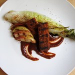 Tempeh a la Memphis, Grilled Romaine, Charred Apple, Hickory BBQ Sauce, from PMSC #13: Mississippi