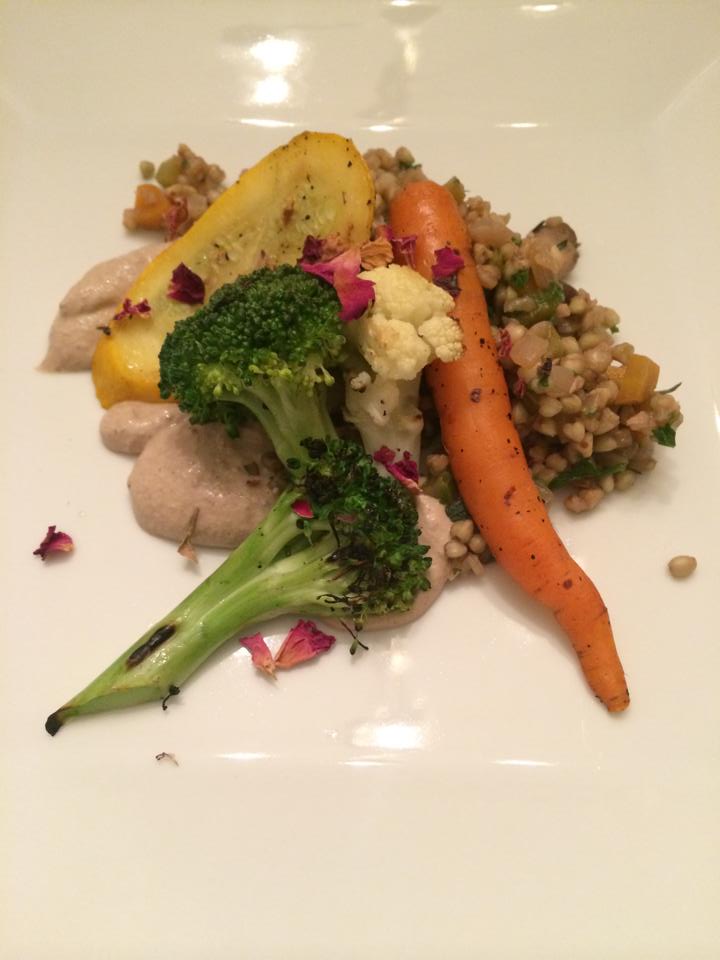 Kasha Pilaf with Grilled Vegetables and Lemon Rosehip Cream – Kevin Ray ...