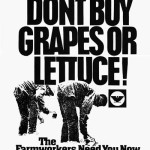 United Farmworkers, DON'T BUY GRAPES OR LETTUCE (1975). Courtesy of the Walter P. Reuther Library, Wayne State University.