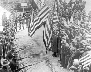 Peaceful assembly at the 1912 Lawrence Textile Strike.