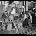 Men of the Flint Sit-Down Strike in 1937.