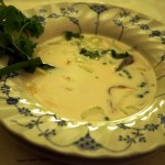 Second Course: Tom Kha with Lemongrass Smoked Tofu. Photo courtesy of MeShell Gudz, Vegan in Your City.