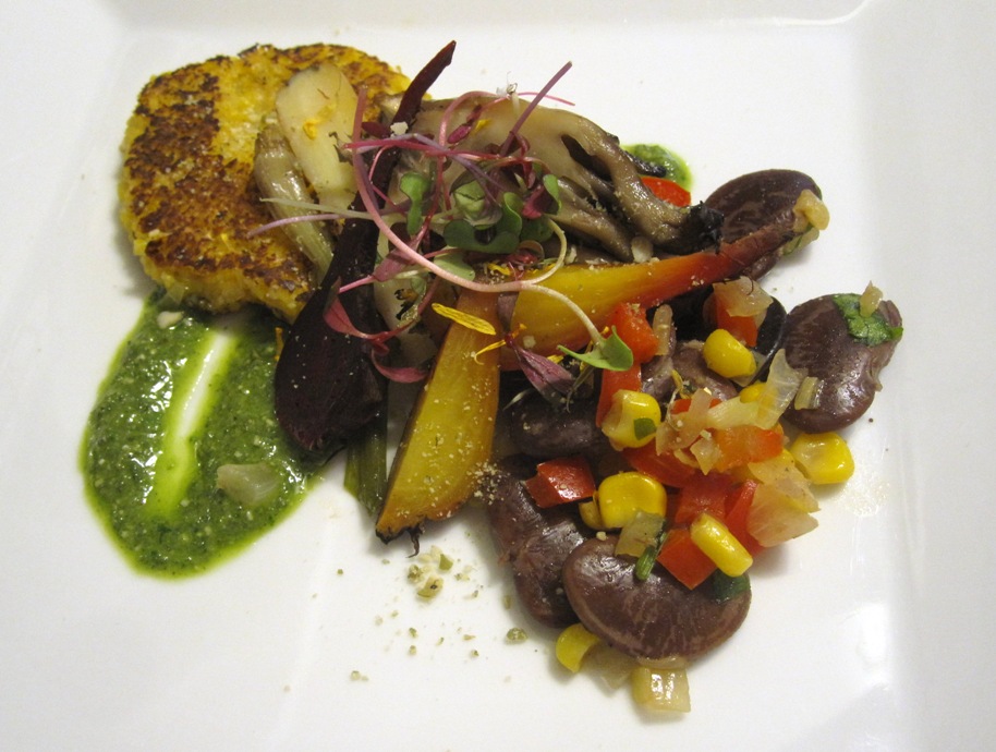 Journeycake, Succotash, Foraged Roots, Herb Aioli
