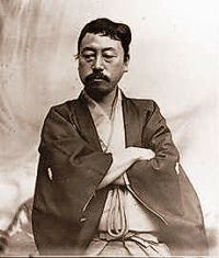 Japanese cultural historian, preservationist, educator, and museum director Okakura Kakuzo. Circa 1906.